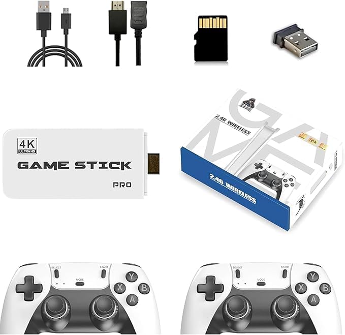 Oferta: Mini Console Premium Retrô 4K Com 20000 Jogos, 23 Emuladores, 2 Controles Sem Fio, 64GB, Plug And Play, Compatível Com TV HDMI, Game M15 - TekOfertas