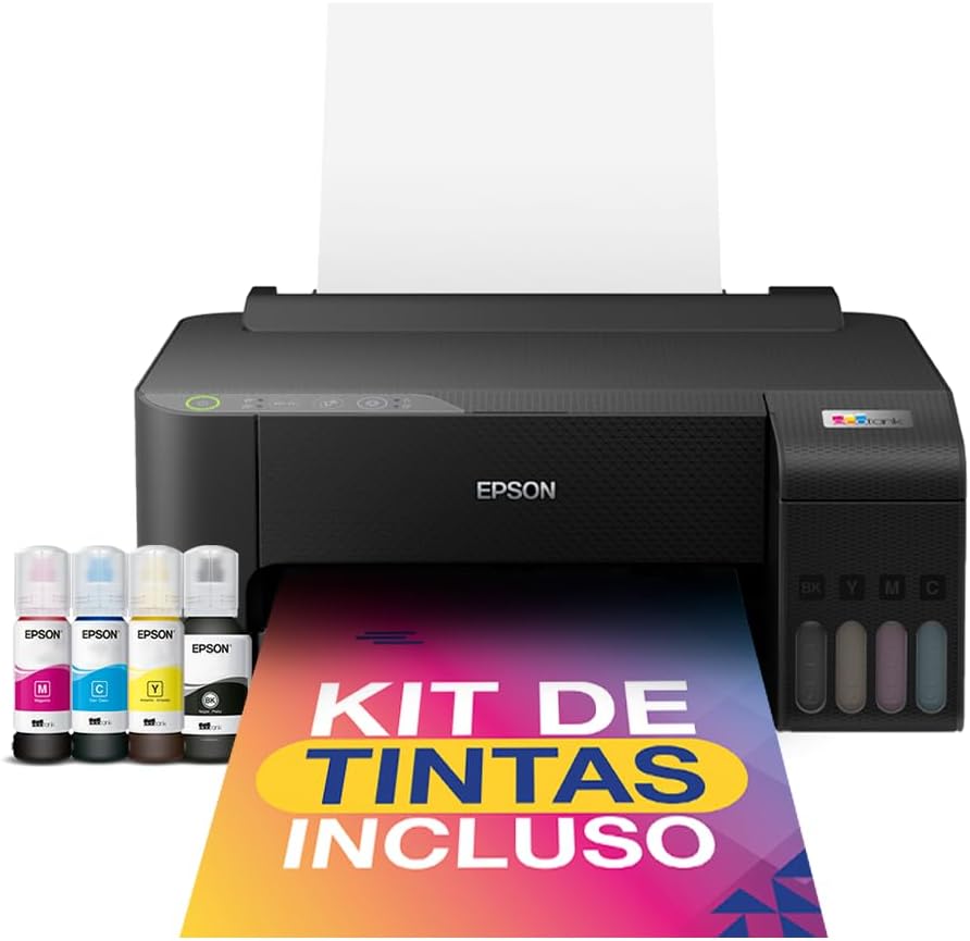Oferta: Impressora Epson EcoTank L1250 - Tanque de Tinta Colorida, Wi-Fi Direct, Comando de voz, Bivolt - TekOfertas