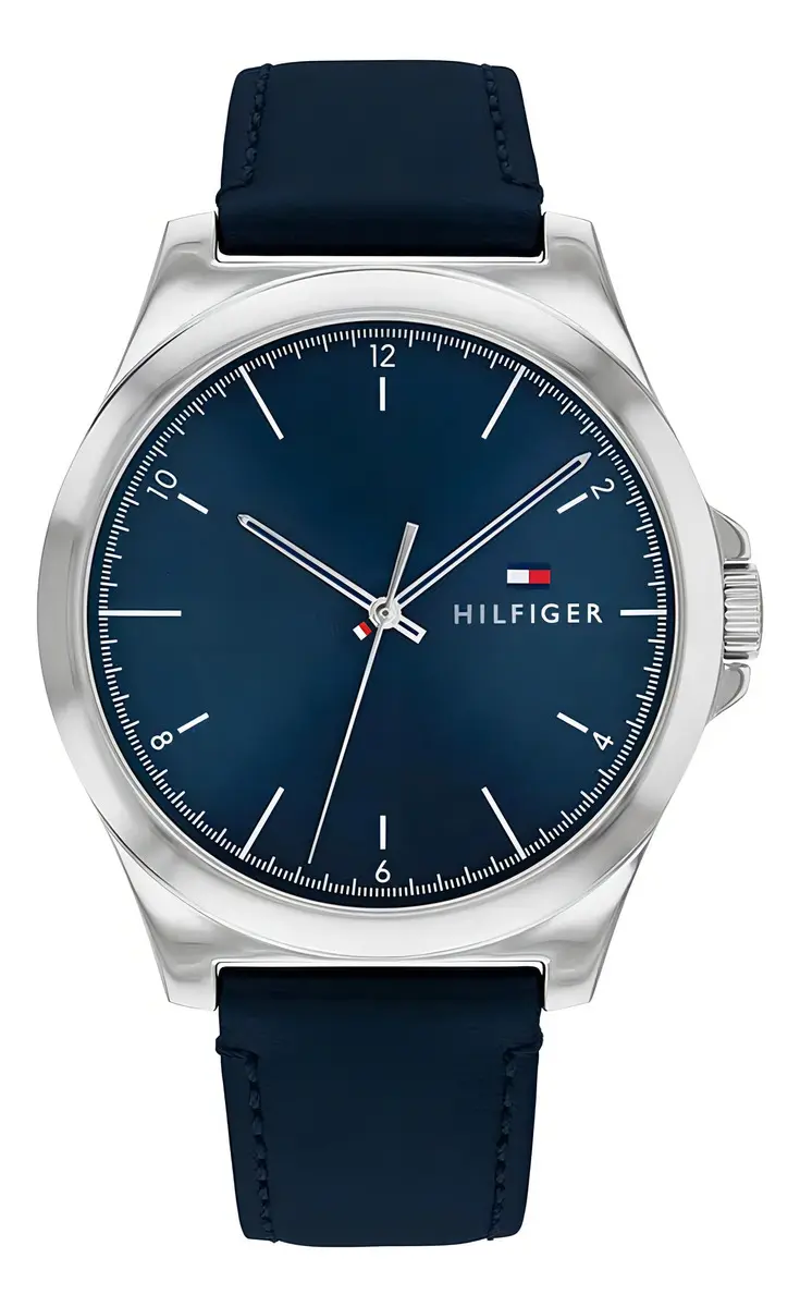 Oferta: Relógio Tommy Hilfiger Norris Masculino Couro Azul - 1710666 - TekOfertas