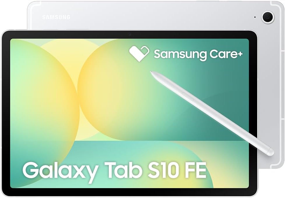 Oferta: Tablet Samsung Galaxy Tab S10 FE, Prata, 128GB, 8GB RAM, Tela Imersiva de 10.9" 90Hz, Camera Traseira de 13MP, Câmera Frontal de 12MP Ultra Wide, Wifi 6, IP68, Android 15 - TekOfertas