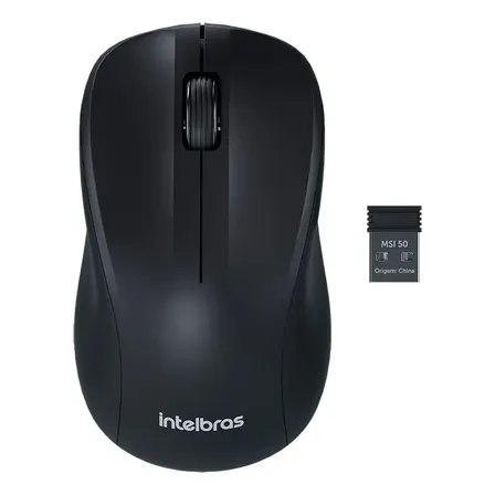 Oferta: Mouse Sem Fio Intelbras Msi50 1200 Dpi Clique Silencioso Preto Com Pilha Inclusa - TekOfertas