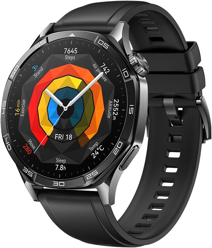 Oferta: Smartwatch, HUAWEI WATCH GT 5 46mm, Nova Experiência de Corrida e Ciclismo, Sharp-Edged Design, Até 2 Semanas de Bateria, Compatível com iOS e Android, Sistema GPS Integrado - TekOfertas