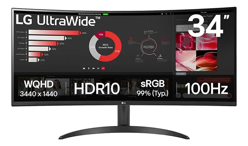 Oferta: Monitor LG UltraWide 34” 100Hz - 34WR50QK-B - TekOfertas