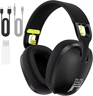 Oferta: ONIKUMA GAMING Headset Gamer sem Fio para PS5, PS4, PC, 2.4GHz USB e Bluetooth 5.3, Preto, Over Ear - TekOfertas