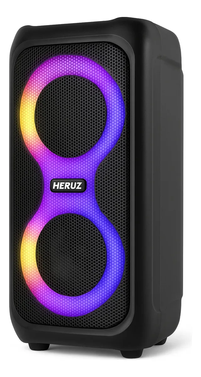 Oferta: Caixa de Som Bluetooth Caixinha Grande 2 Altos Falantes 10w-hz 5.0 Boombox Com Radio Fm E Entrada Usb Pendrive - Heruz - TekOfertas