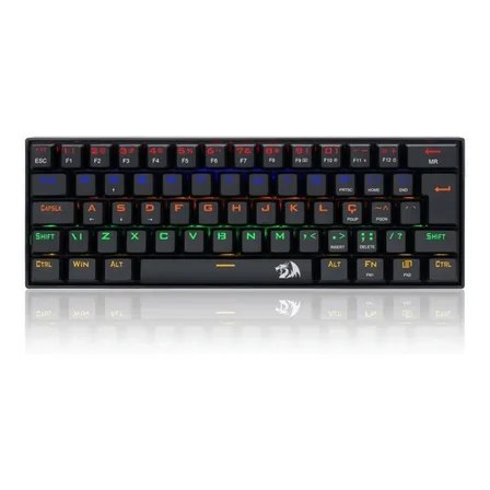 Oferta: Teclado Mecânico Redragon Lakshmi Rainbow Brown K606 Abnt2 Cor De Teclado Preto Idioma Português Brasil - TekOfertas