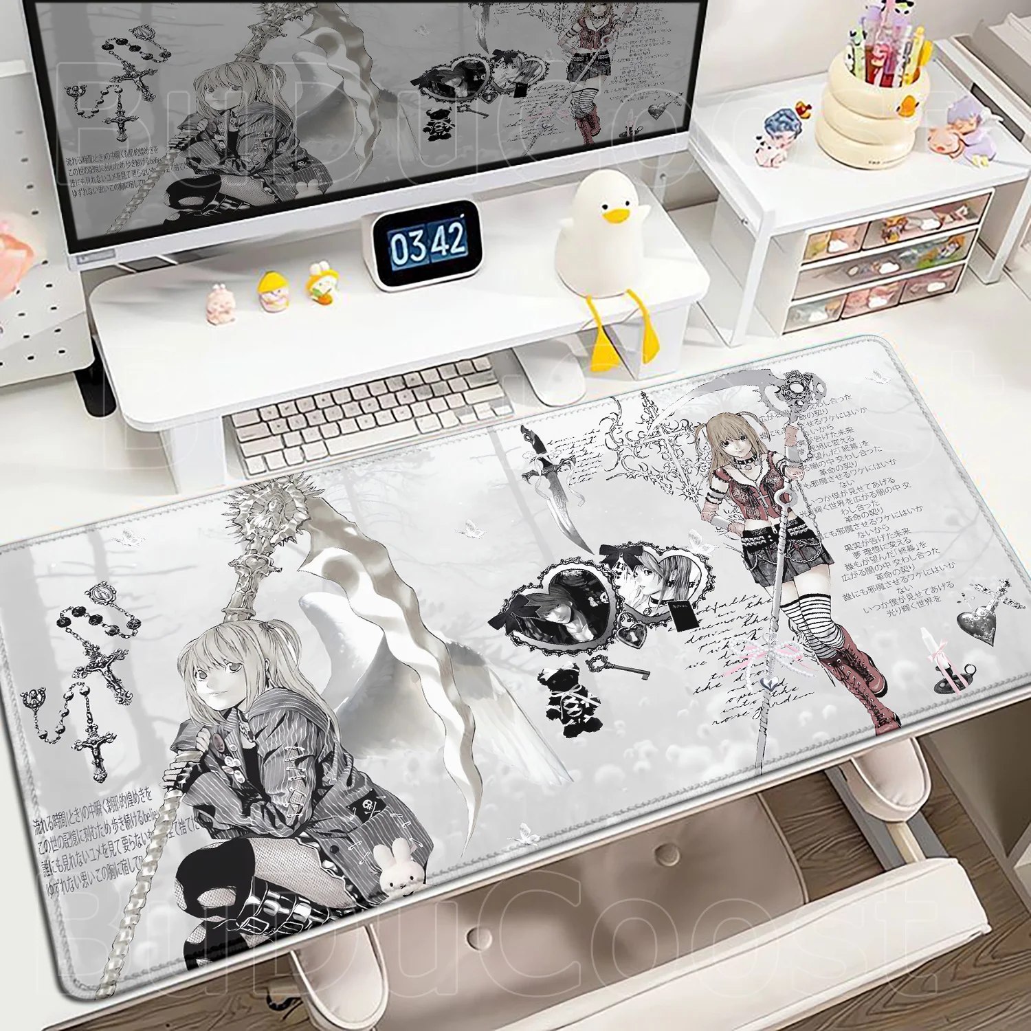 Oferta: New Misa Amane Light Yagami Desk Mat Death Note Anime Mousepad Computer Gamers Lock Edge Mouse Pad Gaming E-sports Keyboard Pads - TekOfertas