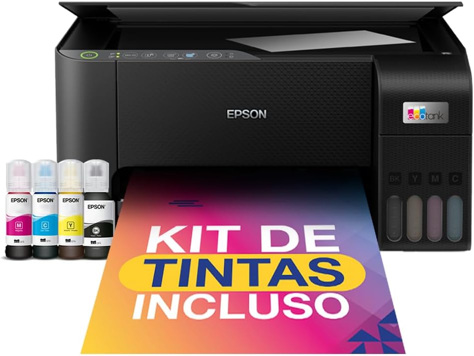 Oferta: EPSON Multifuncional EcoTank L3250 - Tanque de Tinta Colorida, Wi-Fi Direct, USB, Bivolt,Preto. - TekOfertas