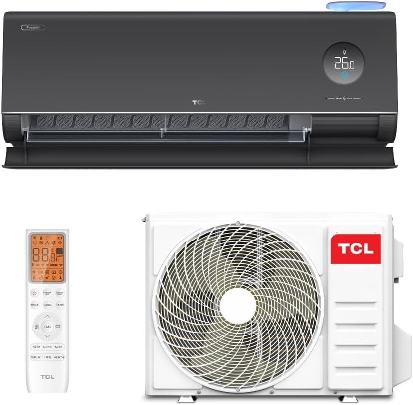Oferta: Ar Condicionado Split Hi Wall TCL FreshIN 3.0 Inverter Preto 12.000 Btus Frio 220v R-32 - TekOfertas