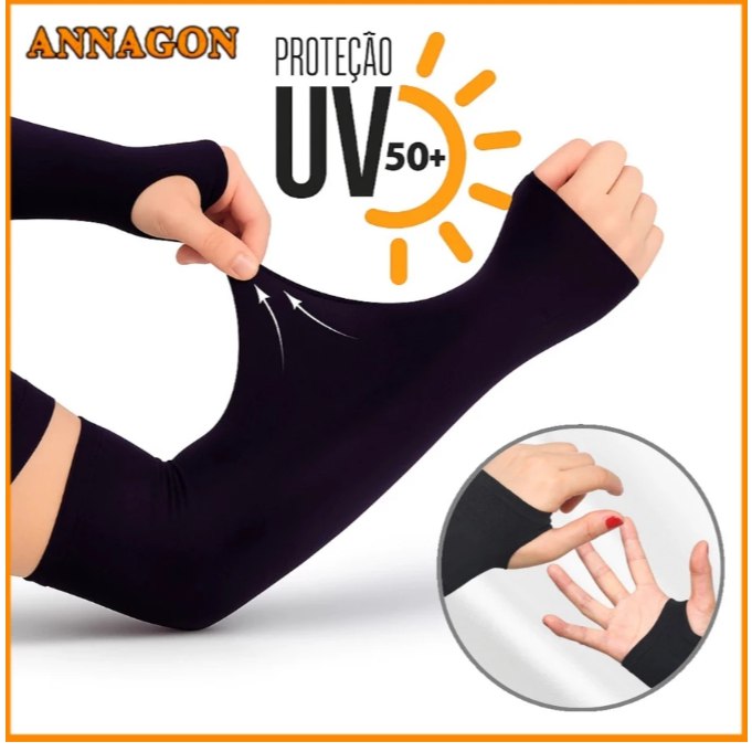 Oferta: Manguito Infantil Par UV50+ Proteção Solar Ciclismo Corrida Futebol jogos gamer - TekOfertas