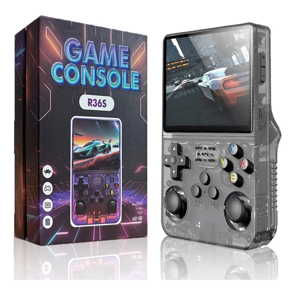 Oferta: Console Portátil R36S + de 15.000 Jogos Vídeo Game 64g Linux Tela IPS 3.5 Polegadas - TekOfertas