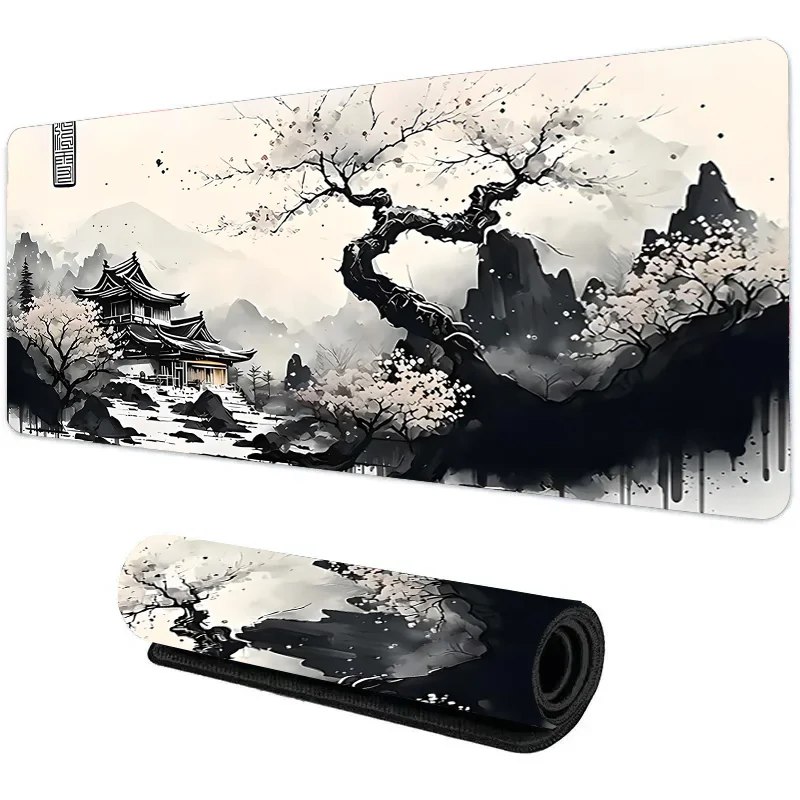 Oferta: Mouse Pad sakura landscape desk accessories Mat Gamer Rug Xxl Keyboard Pad 1000X500x3MM Desk Mat Office Carpet Gaming Mouse Mats - TekOfertas