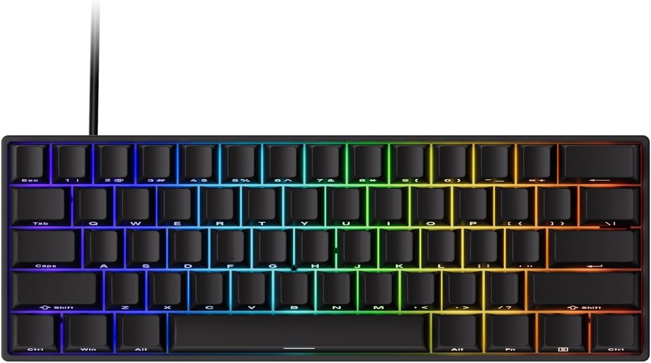 Oferta: Teclado Mecânico Gamer Akko x Monsgeek Fun60 Pro SP, Preto | Magnético, 8k, Switch Akko Glare Linear, AKKO01-00005-BLK - TekOfertas
