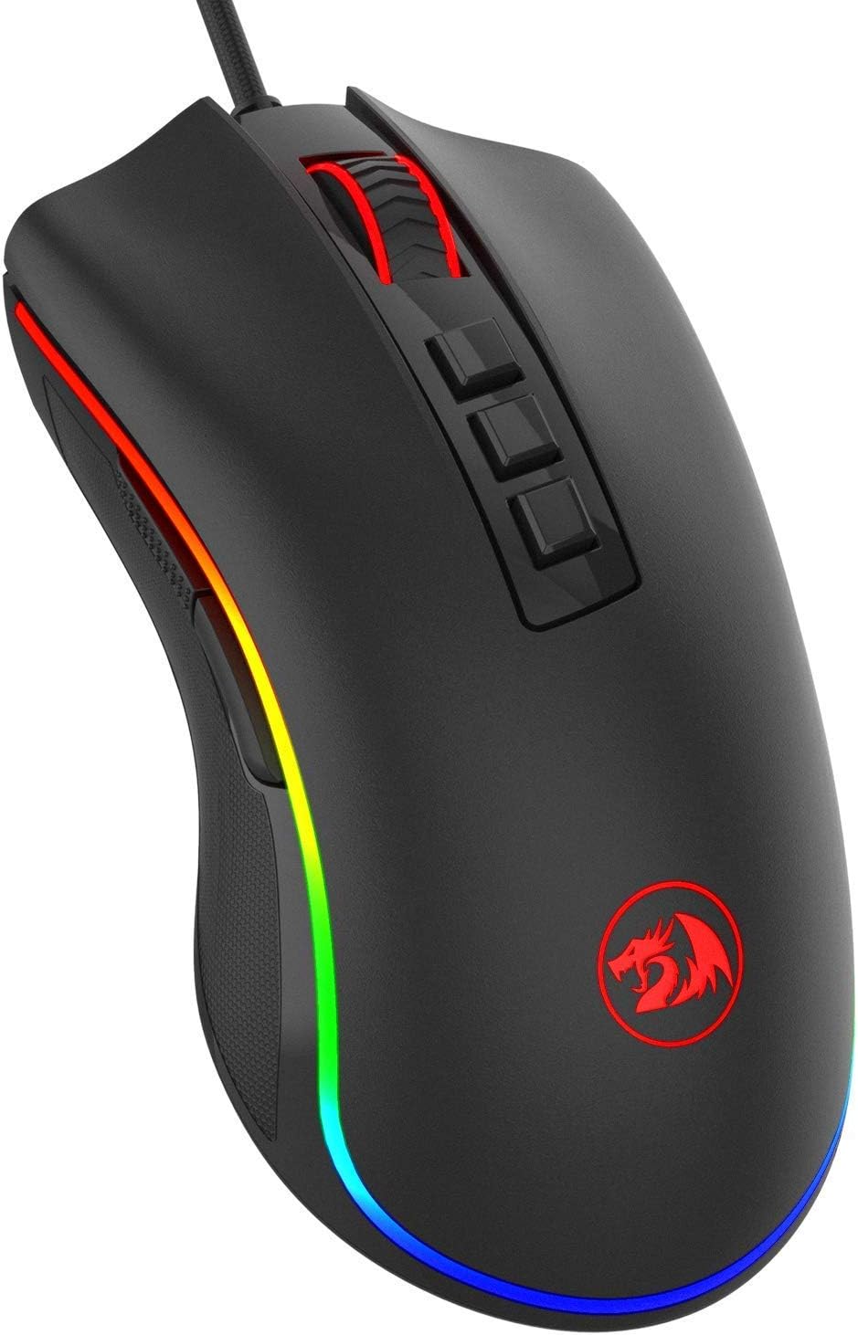 Oferta: Mouse Gamer Redragon Cobra, Chroma RGB, 10000DPI, 7 Botões, Preto - TekOfertas