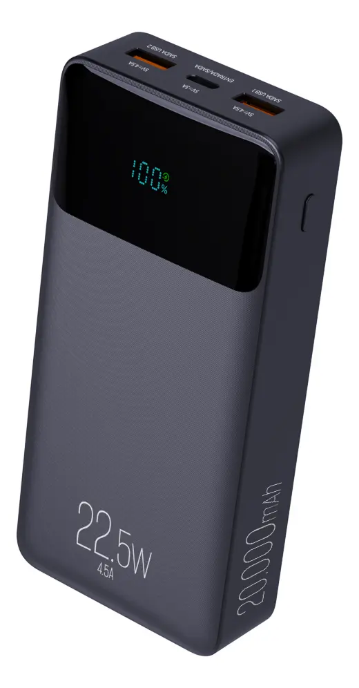 Oferta: Power Bank Pro 20000mAH ELG PB200BK, Bateria Portátil Universal, Carga Rápida, Display Indicador, Entradas Micro USB e USB-C, 2 Portas USB-A, PD+QC3.0 - TekOfertas
