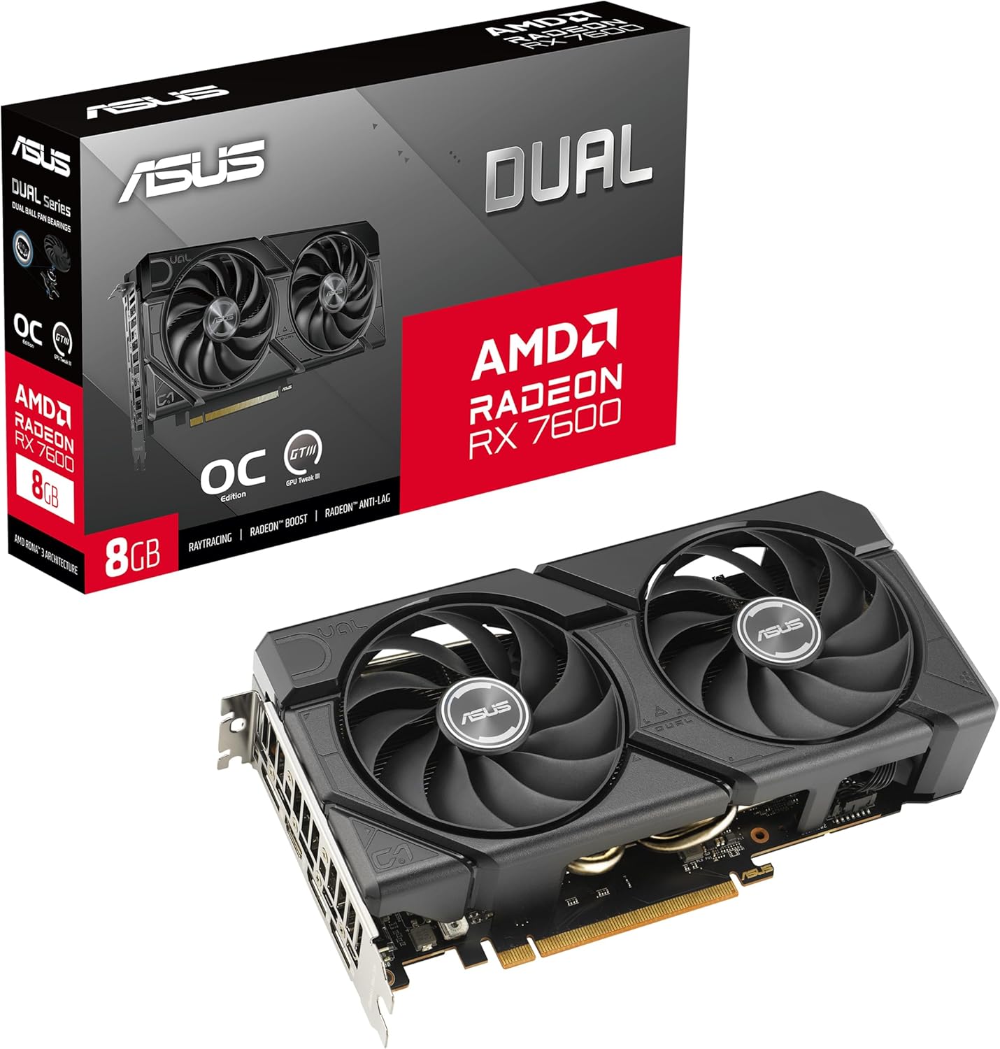 Oferta: Placa de Vídeo ASUS Radeon RX 7600 EVO, 8GB, GDDR6 | DUAL, OC EDITION, 128 BITS, DUAL-RX7600-O8G-EVO - TekOfertas