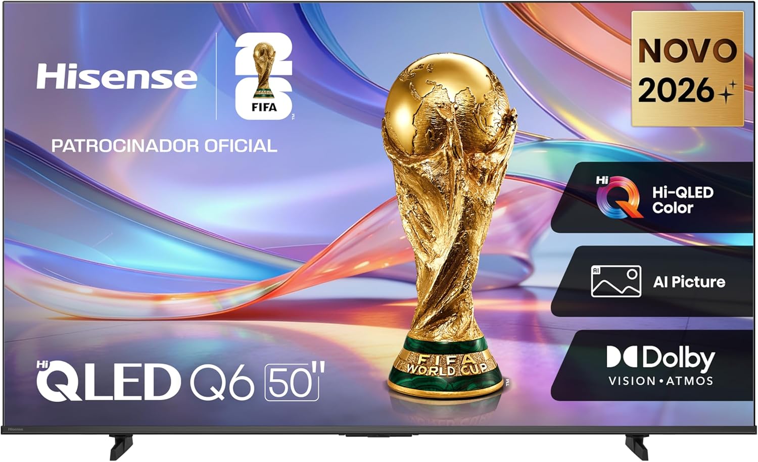 Oferta: Hisense Smart TV 4K 50" Polegadas 50Q6QVV - TekOfertas